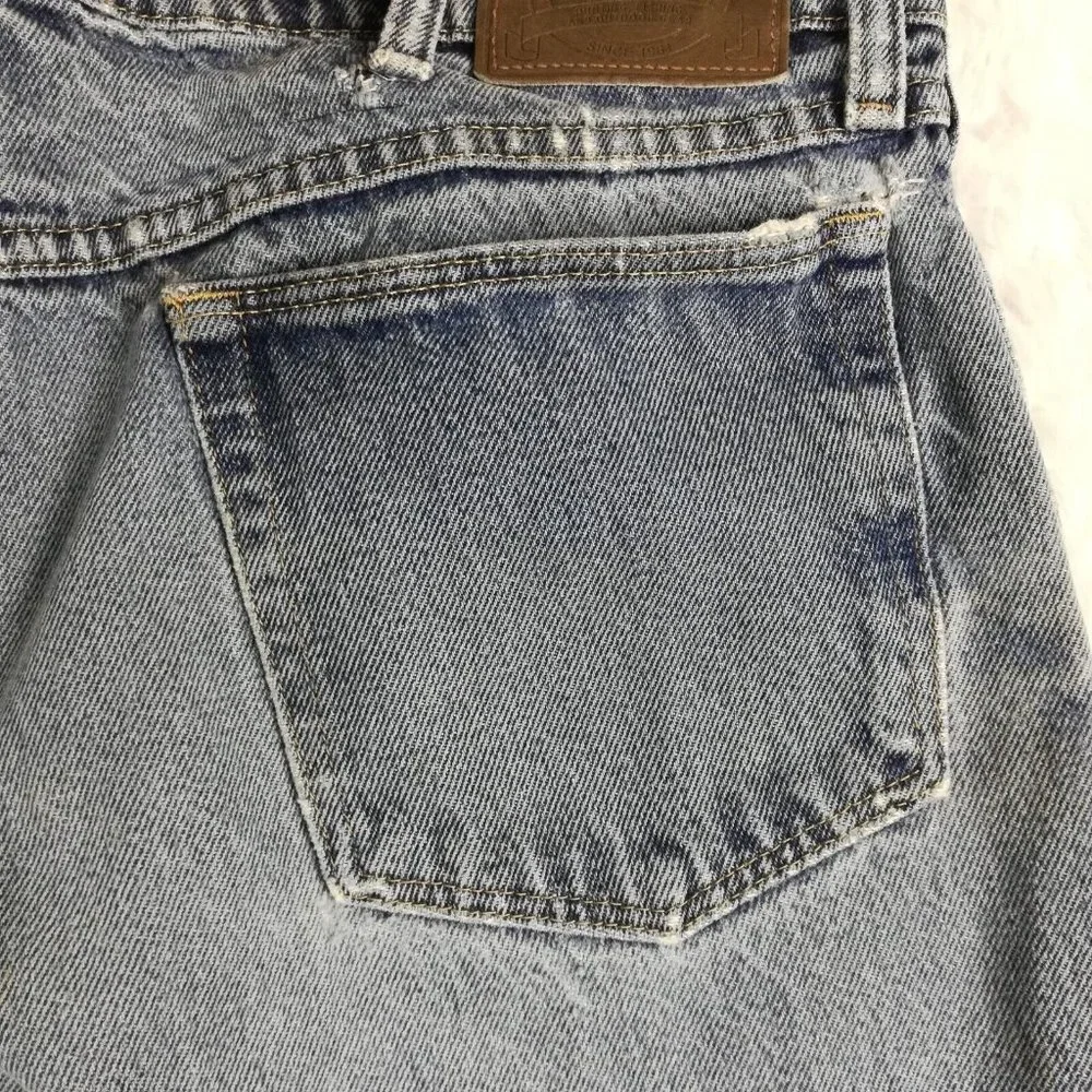 Cabela's‎ Mens Jeans Straight Roughneck Blue Denim Light Wash Workwear 38x26